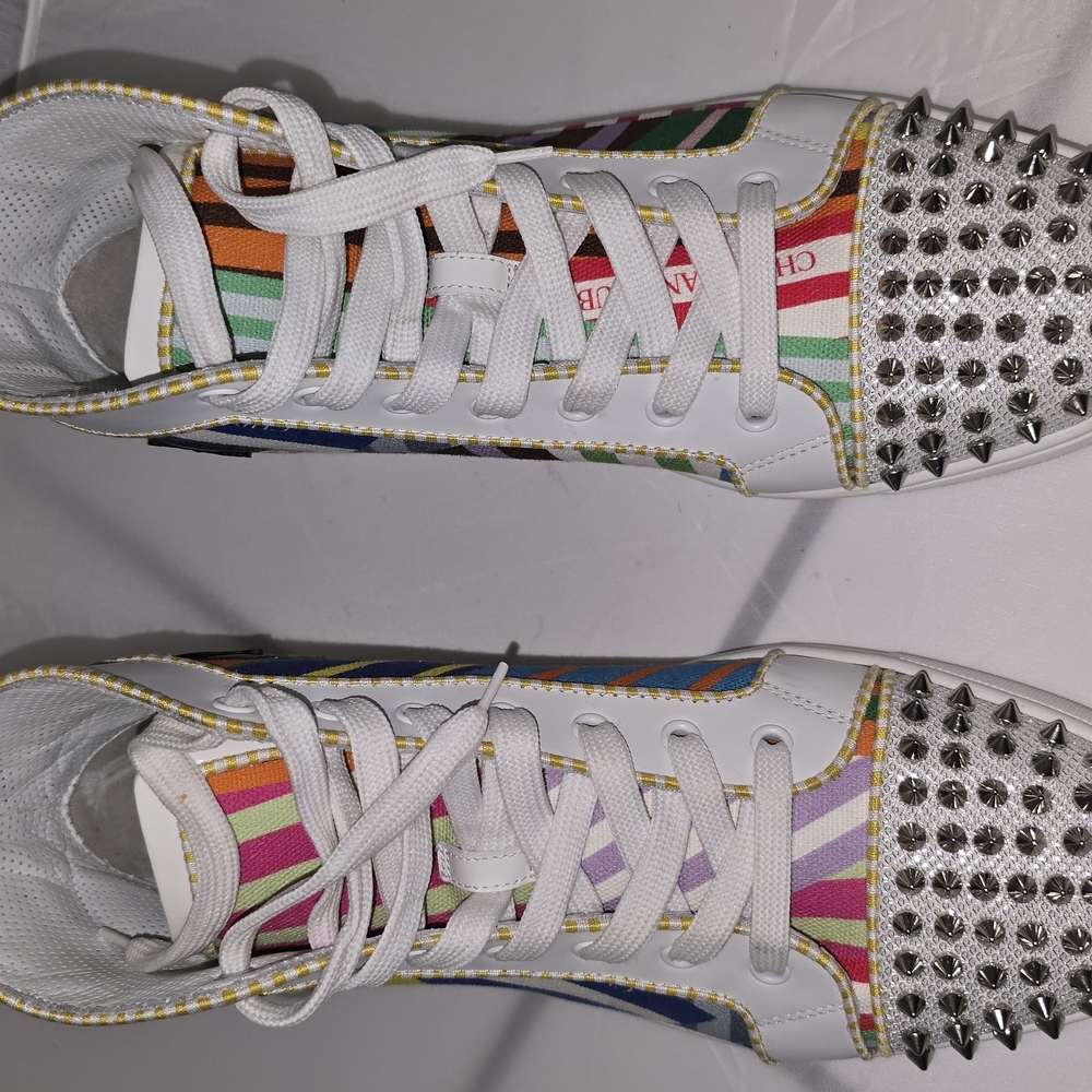 Christian Louboutin Multicolor Spiked Sneakers